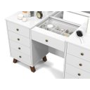 Ver imagem 7 de Penteadeira Camarim Eloá com Gavetas Mesa de Maquiagem Espelho Luz com Banqueta Branco Patrimar