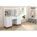 Ver mais imagens de Penteadeira Camarim Eloá com Gavetas Mesa de Maquiagem Espelho Luz com Banqueta Branco Patrimar