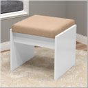 Ver imagem 5 de Penteadeira Camarim Eloá com Gavetas Mesa de Maquiagem Espelho Luz com Banqueta Branco Patrimar