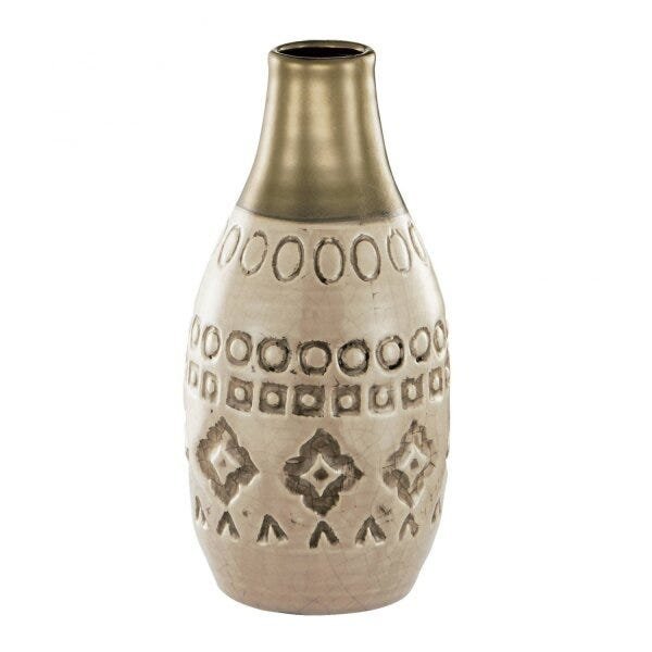 Vaso Decorativo Antique em Cerâmica 16,5cm x 8cm Mart Collection - 1
