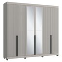 Ver imagem 1 de Guarda-roupas Casal 6 Portas com Espelhos Multimóveis Cr35242