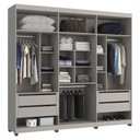 Ver imagem 5 de Guarda-roupas Casal 6 Portas com Espelhos Multimóveis Cr35242