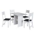 Ver imagem 2 de Conjunto De Sala De Jantar Fidelitá Siena Com 4 Cadeiras 