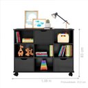 Ver imagem 2 de Nicho Organizador com Rodízios Preto (1478.37) + Kit 3 Gavetas Pretas (1479.37)