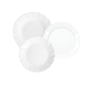 Aparelho de Jantar 18 Pétala Nadir Duralex Raso Fundo Sobremesa Nadir Figueiredo