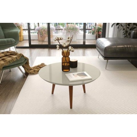 Mesa de Centro Luna 59 Off White - Patrimar Móveis