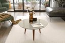 Ver imagem 1 de Mesa de Centro Luna 59 Off White - Patrimar Móveis