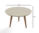 Ver imagem 4 de Mesa de Centro Luna 59 Off White - Patrimar Móveis