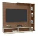 Ver imagem 3 de Painel para Tv até 52 Polegadas 1 Porta 4 Nichos Sublime Canelato com Off White