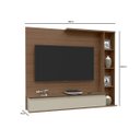Ver imagem 5 de Painel para Tv até 52 Polegadas 1 Porta 4 Nichos Sublime Canelato com Off White