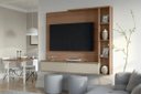 Ver imagem 2 de Painel para Tv até 52 Polegadas 1 Porta 4 Nichos Sublime Canelato com Off White