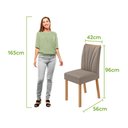 Ver imagem 6 de Conjunto Sala de Jantar Mesa Téssera 120 Tampo Vidro Off White com 4 Cadeiras Téssera - Lopas Amendo