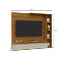Ver imagem 5 de Painel para TV até 52 Polegadas 1 Porta 4 Nichos Sublime Cumarú com Off White