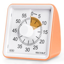 Secura Timer Visual de 60 Minutos para Sala de Aula e Gestão de Tempo (laranja) - 1