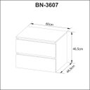 Ver imagem 2 de Kit Banheiro com Cuba Inclusa Gabinete Suspenso e Espelheira Cor: Mármore Branco