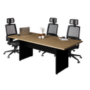 Ver imagem 2 de Mesa Reunião Retangular C/ Pé Painel Atc30 - Macadamia/preto