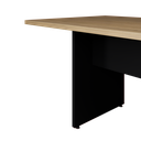 Ver imagem 4 de Mesa Reunião Retangular C/ Pé Painel Atc30 - Macadamia/preto