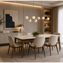 Ver imagem 2 de Mesa de Jantar Moderna 6 Lugares 135cm Imperial Apartamento