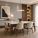 Ver imagem 1 de Mesa de Jantar Moderna 6 Lugares 135cm Imperial Apartamento