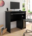 Ver imagem 2 de Mesa de Computador Viena com 1 Gaveta e Nicho para Cpu Preta