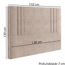 Ver imagem 4 de Cabeceira Casal 138 cm London Veludo Rose Soon