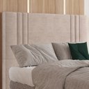 Ver imagem 2 de Cabeceira Casal 138 cm London Veludo Rose Soon