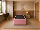 Ver imagem 3 de Cama Box Baú Solteiro com Encaixe para Colchão e Puxador Embutido:Rosa