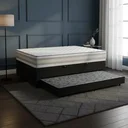 Ver imagem 1 de Cama Box Baú com Colchão de Espuma D33 Double Face Territory Hellen + Auxiliar Solteiro 88cm