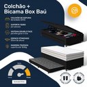 Ver imagem 7 de Cama Box Baú com Colchão de Espuma D33 Double Face Territory Hellen + Auxiliar Solteiro 88cm