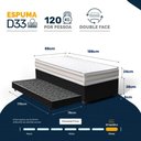 Ver imagem 6 de Cama Box Baú com Colchão de Espuma D33 Double Face Territory Hellen + Auxiliar Solteiro 88cm