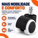 Ver imagem 7 de Kit 5 Rodinhas Rodízios para Cadeira de Escritório Giratória