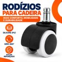 Ver mais imagens de Kit 5 Rodinhas Rodízios para Cadeira de Escritório Giratória