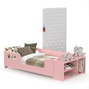 Ver imagem 2 de Cama Montessoriana com Colchão e Nicho Sapateira Aconchego MDF Rosa