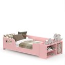 Ver imagem 7 de Cama Montessoriana com Colchão e Nicho Sapateira Aconchego MDF Rosa