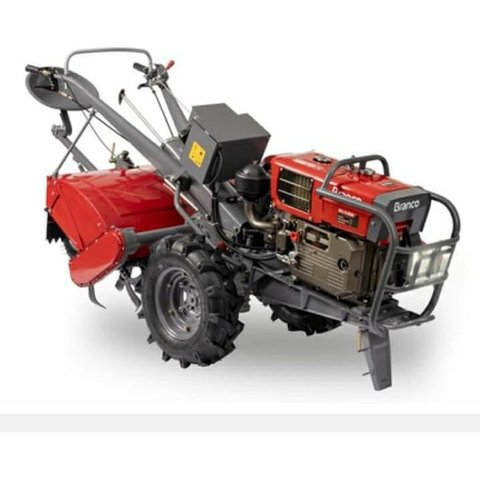 Microtrator Branco Btd 18.0 com Enxadas de 1 Metro