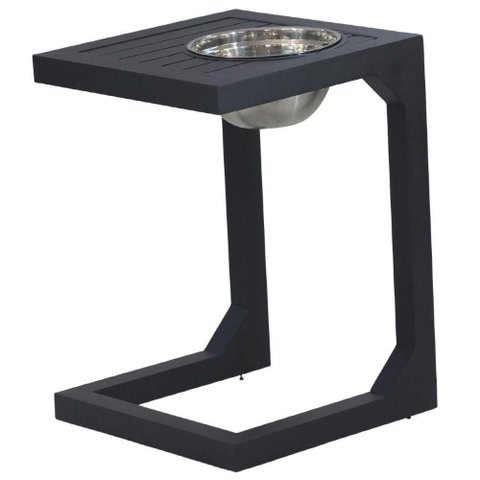 Mesa de Centro com Balde Tampo Trama Original Preto