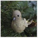 Ver imagem 3 de Kit 12 Enfeite Decoração Árvore Natal Pomba Dourada Natalina 16cm