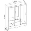 Ver imagem 3 de Guarda Roupa Casal 06 Portas 62920 Amendola Touch Demobile