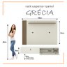Rack com Painel Ripado Suspenso para Tv até 70 Polegadas 2 Portas Grécia 180cm - 10