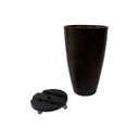 Ver imagem 5 de Kit Vaso Planta + Suporte Rodízio 65x40 Oval Moderno Polietileno