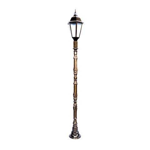 Poste Colonial de Jardim Blumenau de Alumínio Fundido 246cm