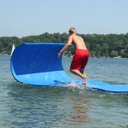 Ver imagem 2 de Tapete Flutuante Gigante - 5,5m X 1,85m:verde/laranja Sskx-4