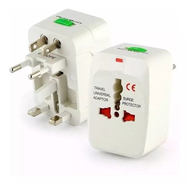 Adaptador Para Equipamentos Eletronicos Tomada Universal Uk Usa Europa Asia Premium Todos Paises - 3