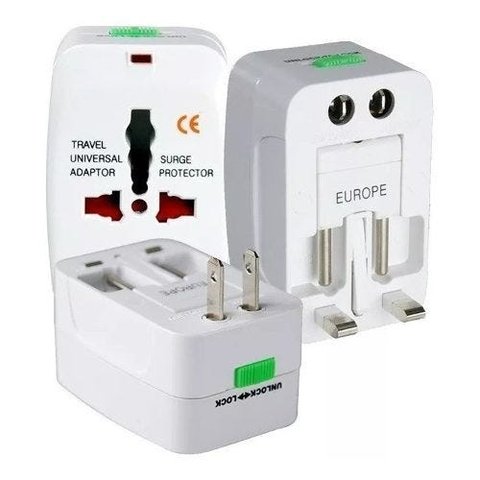 Adaptador Tomada Universal Internacional Mundial Serve Em Todos Paises Qualidade E Tensão