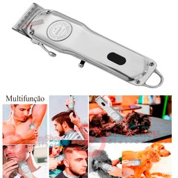 Maquina Profissional De Cortar Cabelo Aparar Barba Depilador Axilas Pezinho Recarregável Bivolt - 5