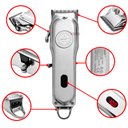 Ver imagem 4 de Maquina Profissional De Cortar Cabelo Aparar Barba Depilador Axilas Pezinho Recarregável Bivolt