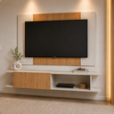 Ver imagem 1 de Painel com Rack para TV55" Moderno - Tokyo c/ Porta 155cm