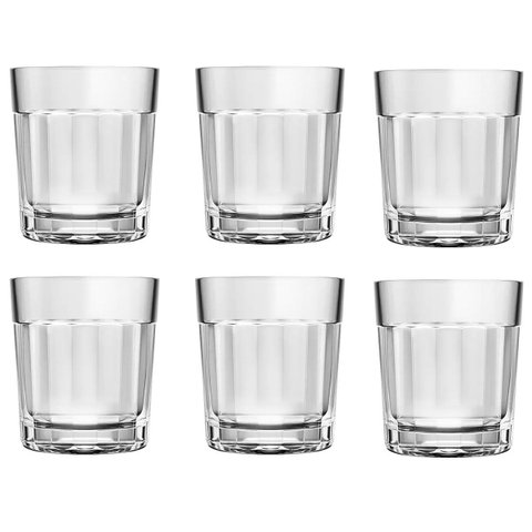Copo Americano para Drinks Whisky 315ml 6 Unidades - Nadir R2410