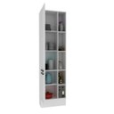 Ver imagem 4 de Paneleiro com Rodapé 2 Portas Almofada Americana e 5 Nichos 60cm TM1317 MDF Grazi Branco