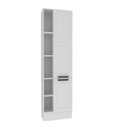 Ver imagem 2 de Paneleiro com Rodapé 2 Portas Almofada Americana e 5 Nichos 60cm TM1317 MDF Grazi Branco